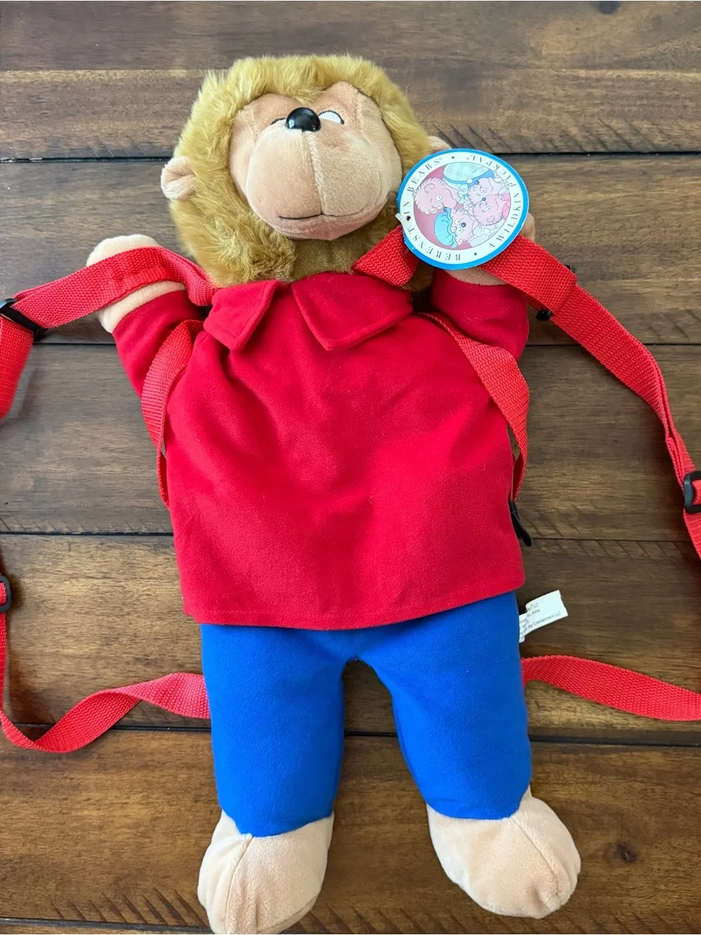 Vintage 1999 Bernstein Bears Brother Bear Plush Backpack